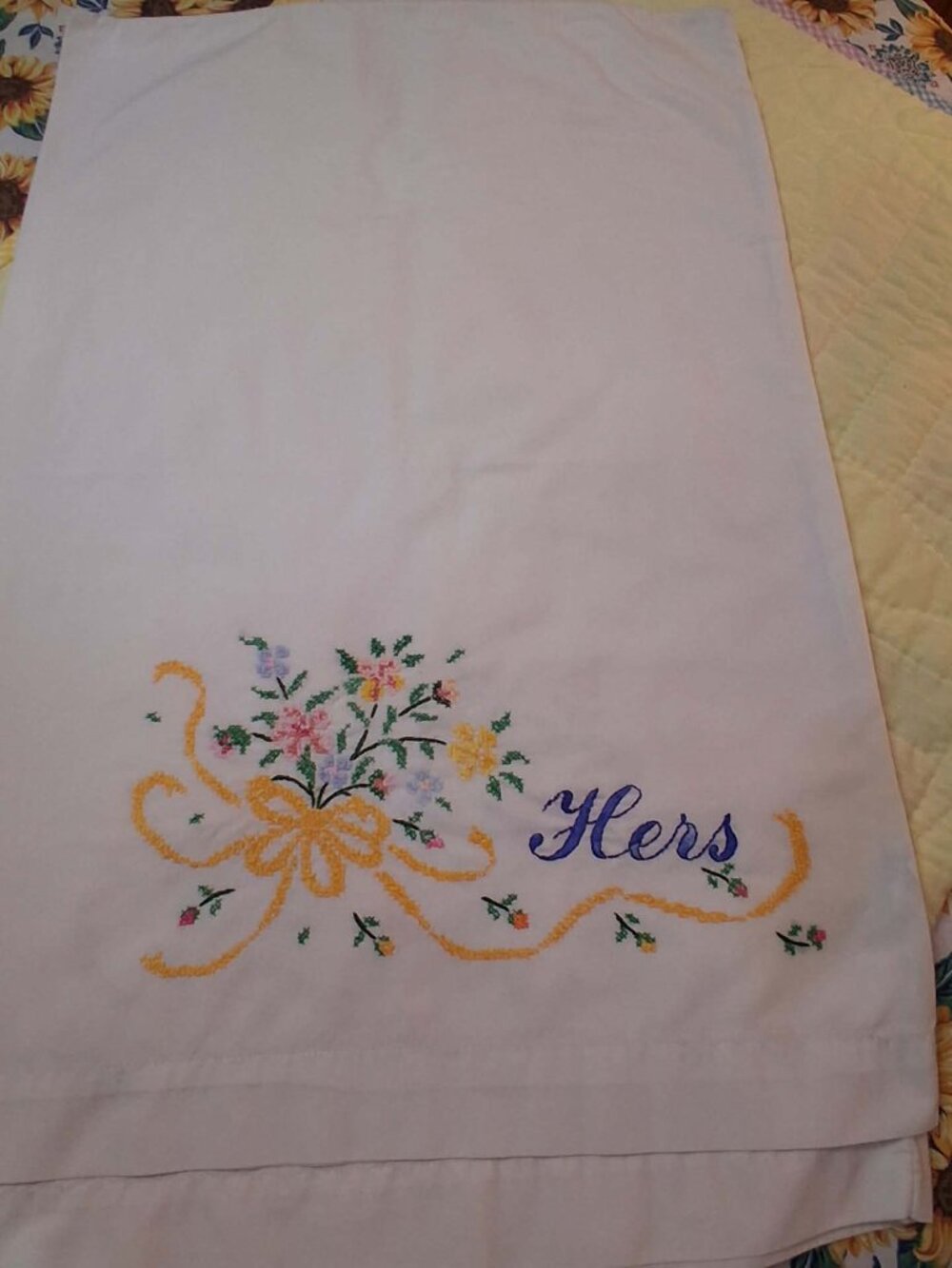 Embroidered Pillow Cases-set of 2